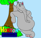 Dibujo Horton pintado por anna