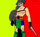 Dibujo Gladiador pintado por hormiga