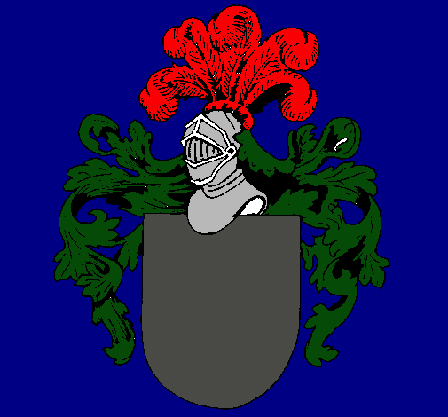 Escudo de armas y casco