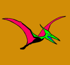Dibujo Pterodáctilo pintado por wali