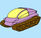 Dibujo Nave tanque pintado por alex
