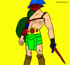 Dibujo Gladiador pintado por fer