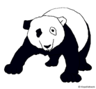 Dibujo Oso panda pintado por Manuel