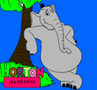 Dibujo Horton pintado por isidora