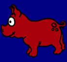 Dibujo Cerdo pintado por oscar