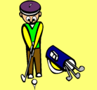Dibujo Jugador de golf II pintado por bego