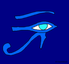 Dibujo Ojo Horus pintado por jorge