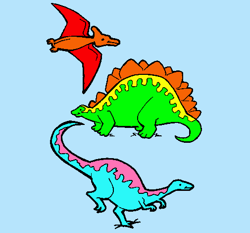 Tres clases de dinosaurios