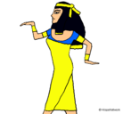 Dibujo Bailarina egipcia  pintado por regina
