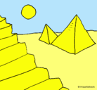 Dibujo Pirámides pintado por FRANCO
