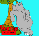 Dibujo Horton pintado por Nuria