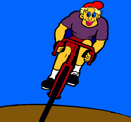 Ciclista con gorra