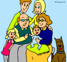 Dibujo Familia pintado por wilmary