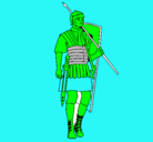 Dibujo Soldado romano pintado por roberto