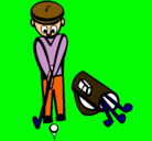 Dibujo Jugador de golf II pintado por nick