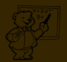 Dibujo Profesor oso pintado por anaymarla