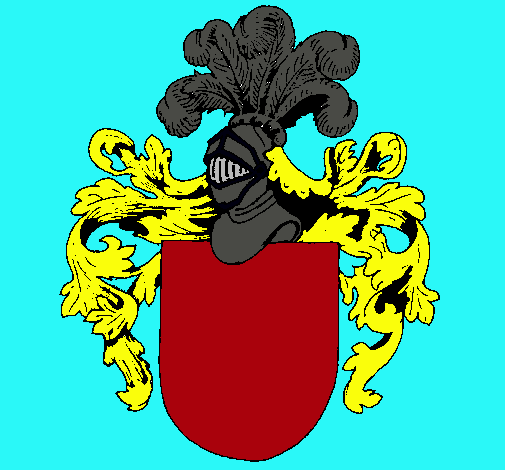 Escudo de armas y casco