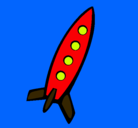 Dibujo Cohete II pintado por fali