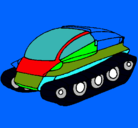 Dibujo Nave tanque pintado por alexander