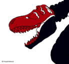 Dibujo Esqueleto tiranosaurio rex pintado por HAZZAEL