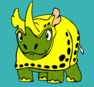Dibujo Rinoceronte pintado por diegoarmando