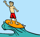 Dibujo Surfista pintado por ckataraavaar