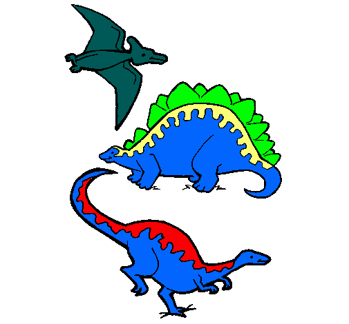 Tres clases de dinosaurios