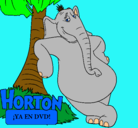 Dibujo Horton pintado por ariadna