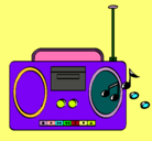 Dibujo Radio cassette 2 pintado por sebastian