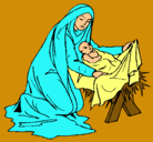 Dibujo Nacimiento del niño Jesús pintado por SOL
