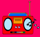 Dibujo Radio cassette 2 pintado por mariaaleja0518ouimn/gfxz