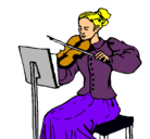 Dibujo Dama violinista pintado por MANUELRODRIGUEZ.4AO