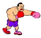Dibujo Boxeador pintado por dx