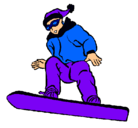 Dibujo Snowboard pintado por jesus