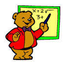 Dibujo Profesor oso pintado por daniel