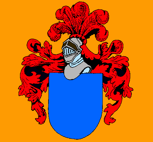 Escudo de armas y casco