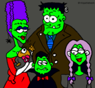 Dibujo Familia de monstruos pintado por CHUCKY