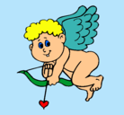 Dibujo Cupido pintado por alex