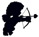 Dibujo Cupido apuntando con la flecha pintado por cupido3
