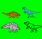 Dibujo Dinosaurios de tierra pintado por maicol