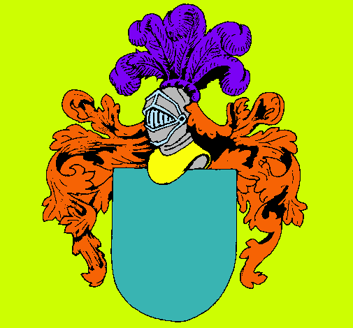 Escudo de armas y casco