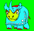 Dibujo Rinoceronte pintado por albamº