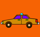 Dibujo Taxi pintado por rogelio