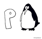 Dibujo Pingüino pintado por pinguino