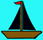 Dibujo Barco velero pintado por cholo