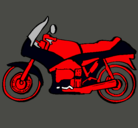 Dibujo Motocicleta pintado por nico