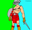 Dibujo Gladiador pintado por robert