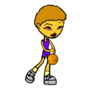 Dibujo Jugadora de básquet pintado por RODRIGO