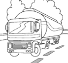 Dibujo Camión cisterna pintado por lioefrgo