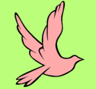 Dibujo Paloma de la paz al vuelo pintado por yomiriveros
